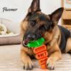 Bissfeste Hundespielzeuge Karotten-Spielzeug, Welpen-Zahnreinigung Interaktiver Leckerli-Spender Mundgesundheit Haustier-Zubehör Spielzeug für aggressive Kauer,