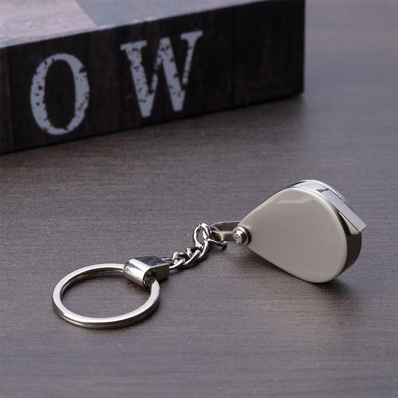Sank High-Quality 30X Foldable Metal Keychain Magnifier for Reading Small Print
