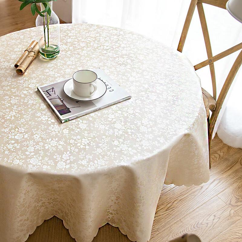 MaBaLo Easy-Care Round Tablecloth