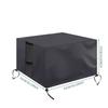 Heavy Duty Waterproof Fire Cover Firepit Cover Accessory for Outdoor Patio Windproof Polyester Material 92 92 61CM Black