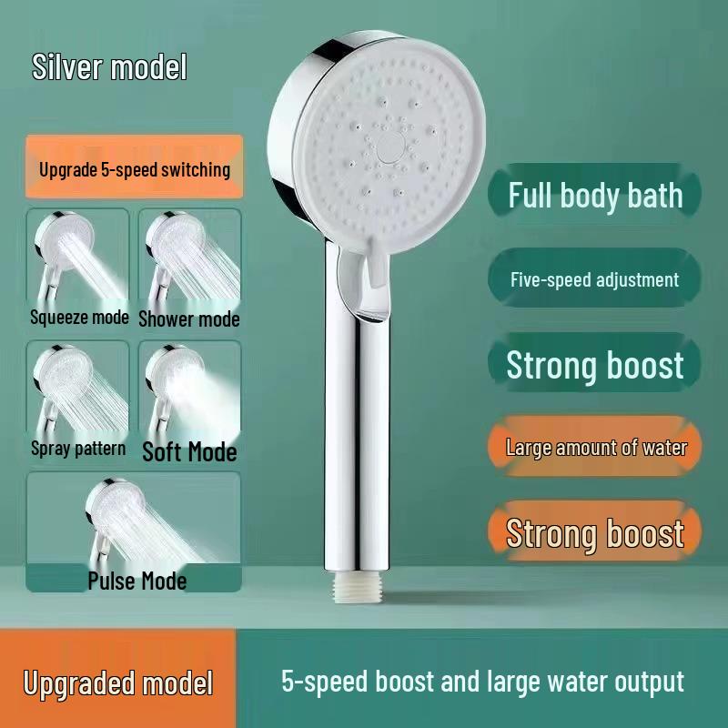 Black Warrior Pressurized Handheld Shower Head