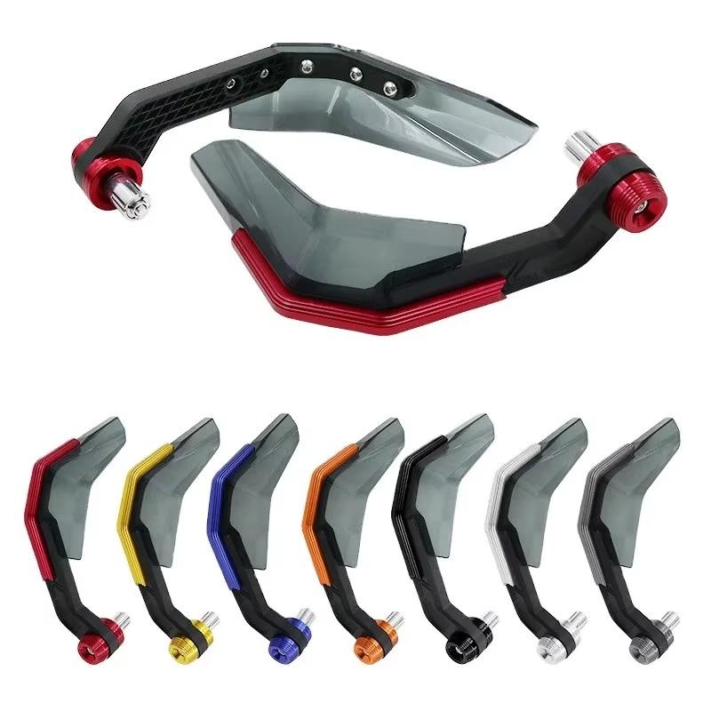 Windproof Universal 7/8" Handlebar Protectors for Motorcycle Scooter Mountain E-Bike Brake Lever Guard with Aluminum Stiffener