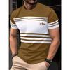 Nuova T-shirt Moda Estiva da Uomo Personalità Fantasia Retrò Stampata T-shirt da Uomo Top
