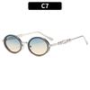 European and American fashion new retro trend sunglasses high-end diamond round sunglasses street shooting versatile personalized glasses