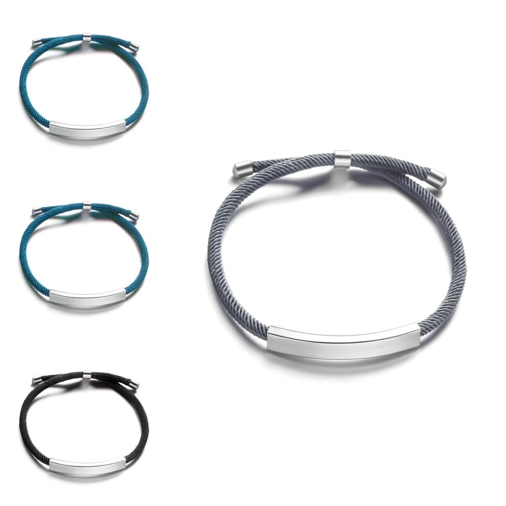 European Style Handmade Steel Wristband With Short Phrases For Gift Giving