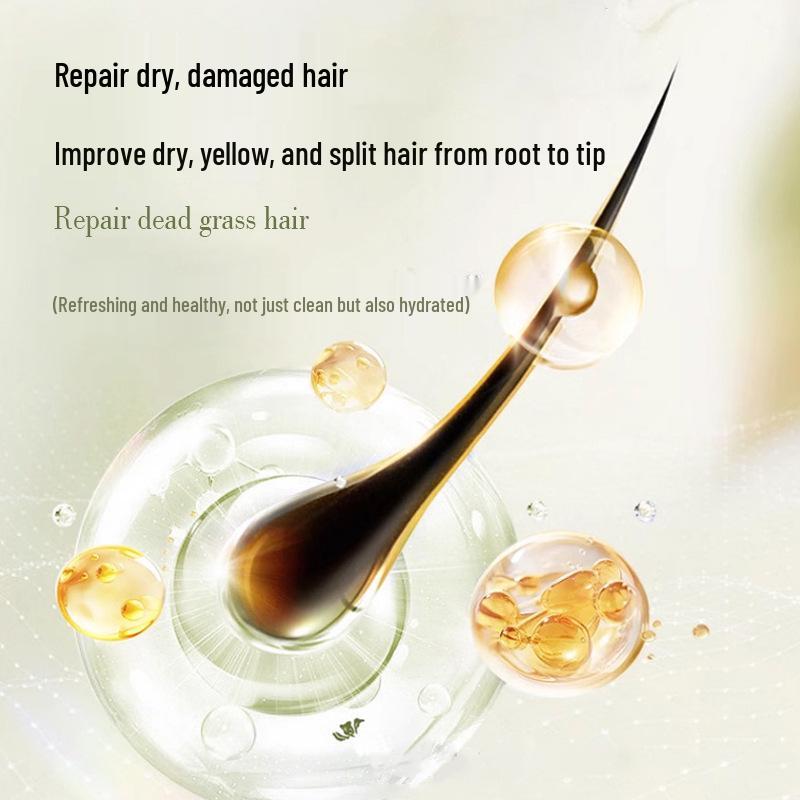 Luomeishi Keratin Deep Hair Mask for Dry Hair with Long-Lasting Fragrance - No-Steam Conditioner