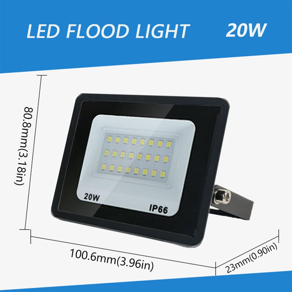 LED Flood Light 10W 20W 30W 50W 100W 150W 200W 300W Reflector Outdoor Spotlight Street Light Led Exterior Wall Lamp For Garden