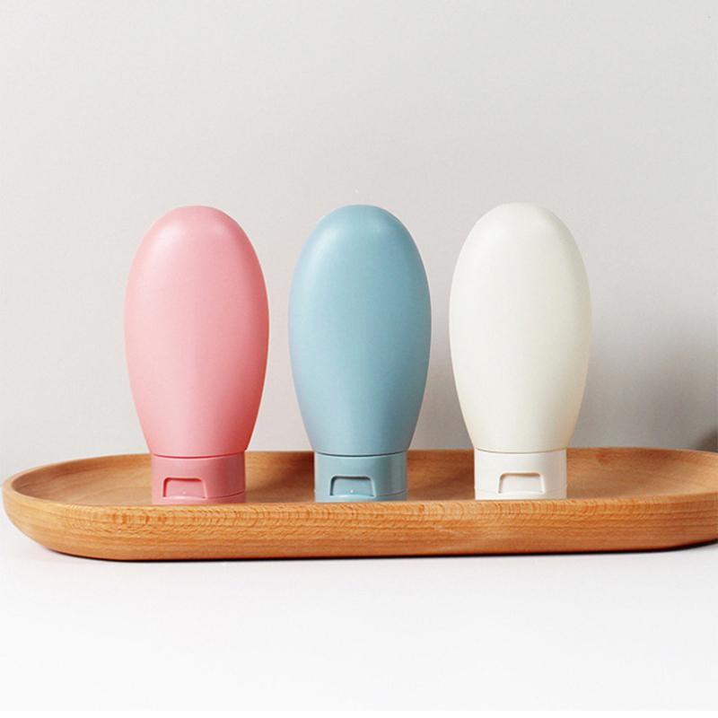 60ml Travel Cosmetic Bottles And Tubes Set, Portable Squeeze Lotion Shampoo Containers With Flip Cap, Leak Resistant Toiletry Kit For Vacation