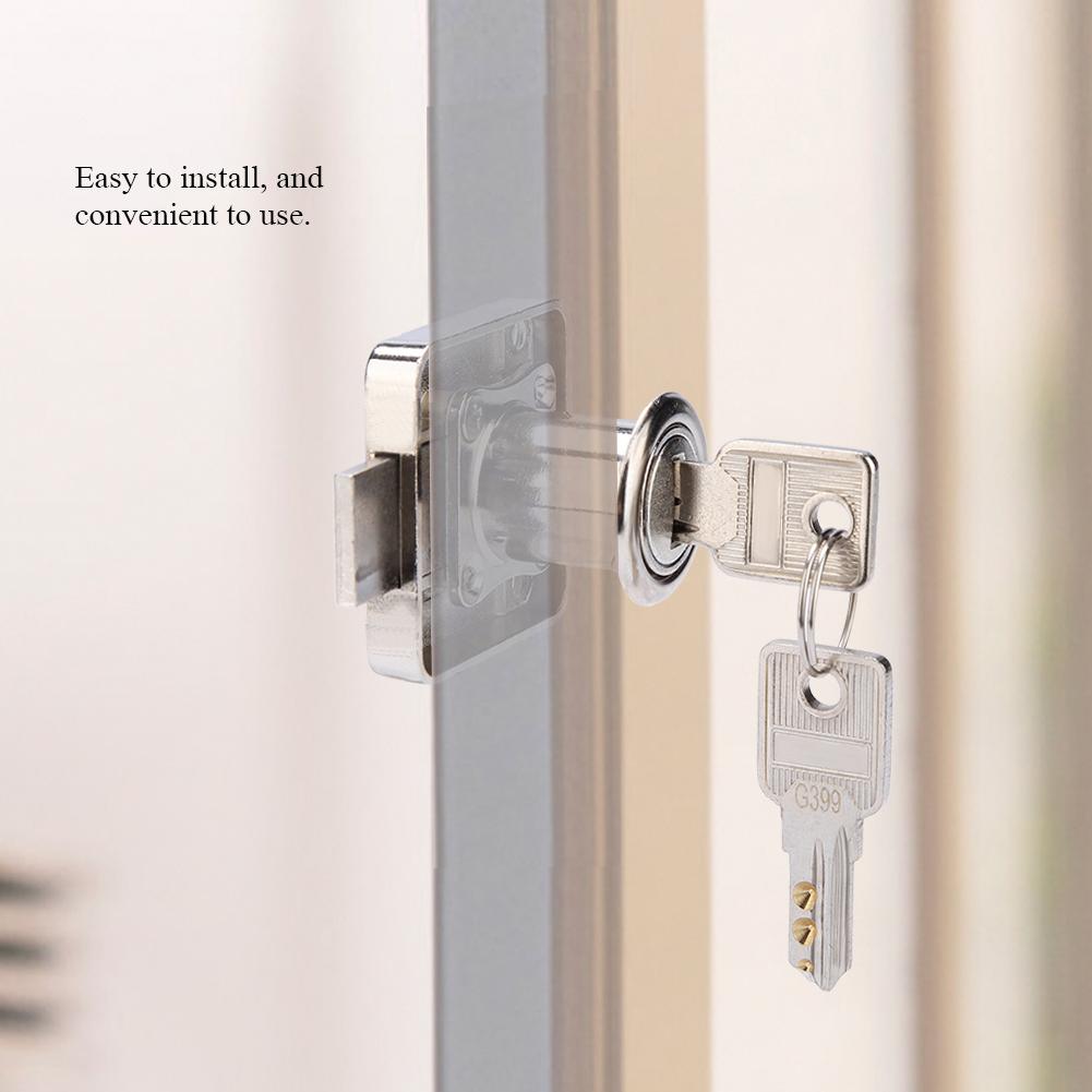 Durable Reusable Furniture Lock for Display Cabinet Drawer Household Office(138 22)