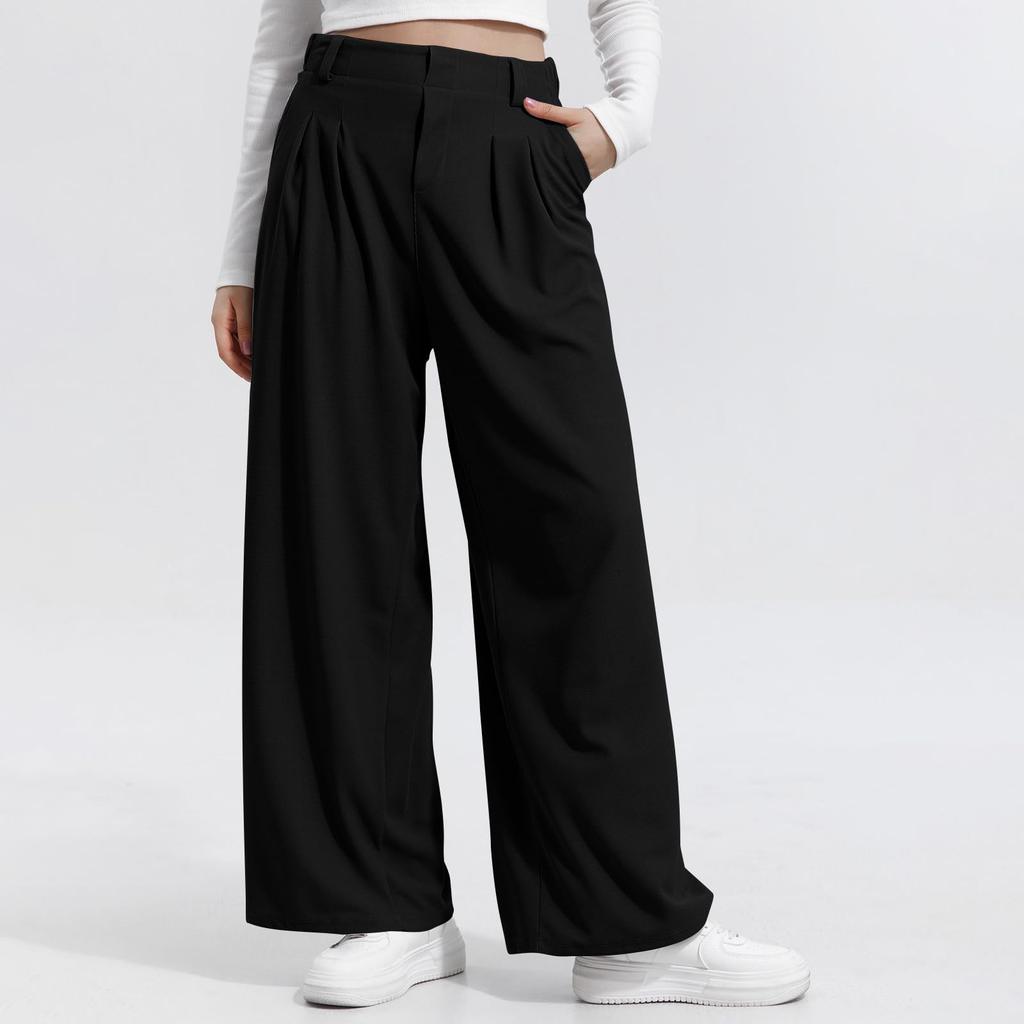 Ladies Fashion Casual Pants Solid Color Pants