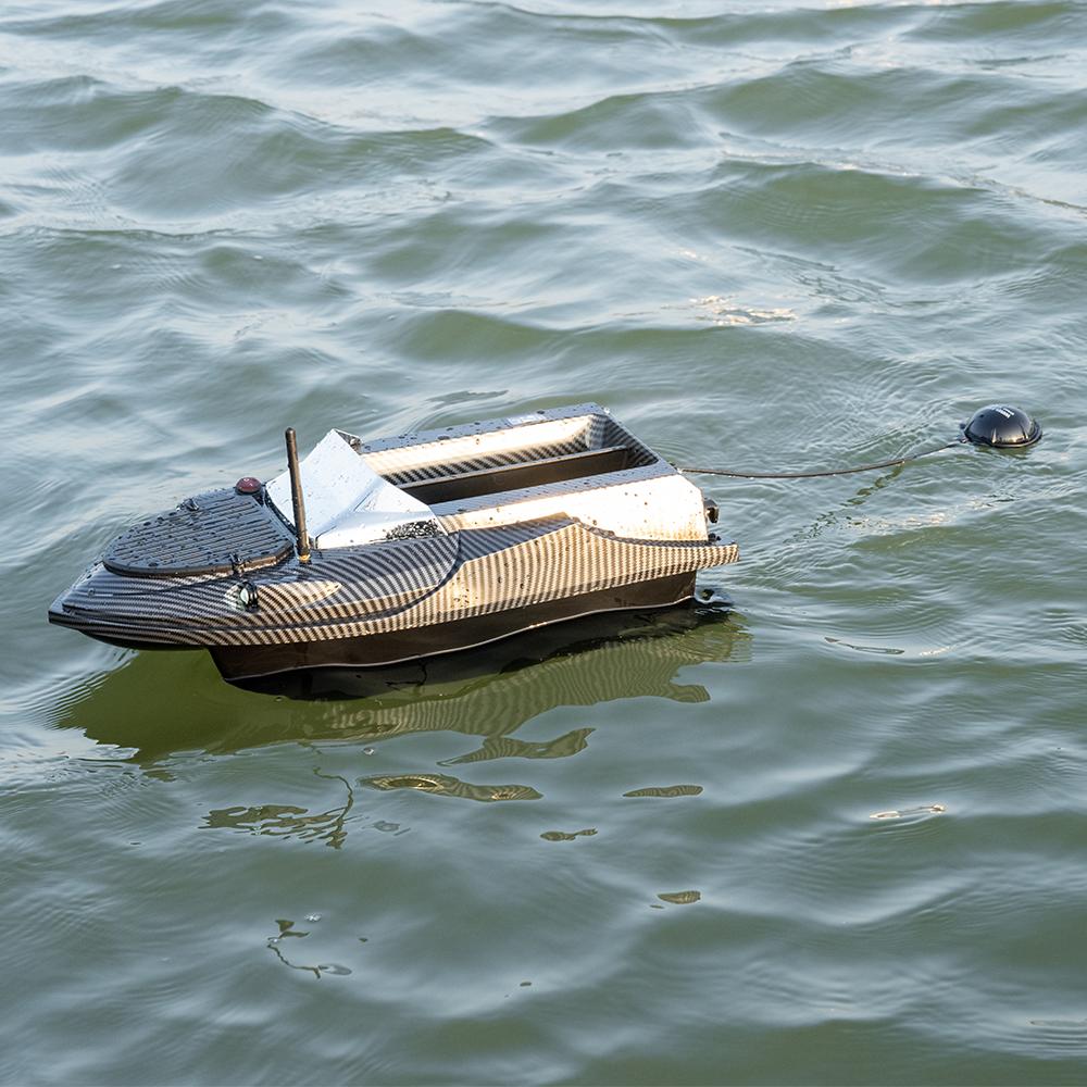 V080 GPS RC Köderboot 800m Fernsteuerung, 180 GPS-Ankerpunkte, 12V 20000mAh, Angel-Nist- & Schleppboot