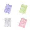 100Pcs Bags Pouches Packaging Macaron Jewelry Sealing Reusable Zipper Packing Storage Earring Bracelet Fashionable