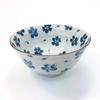 Mino Ware Chawan 5.0 Inch Rice Bowls 5-Pattern Set with Gift Box, Ceramic Mino Yaki, White, 5.1 X 2.6 Inches