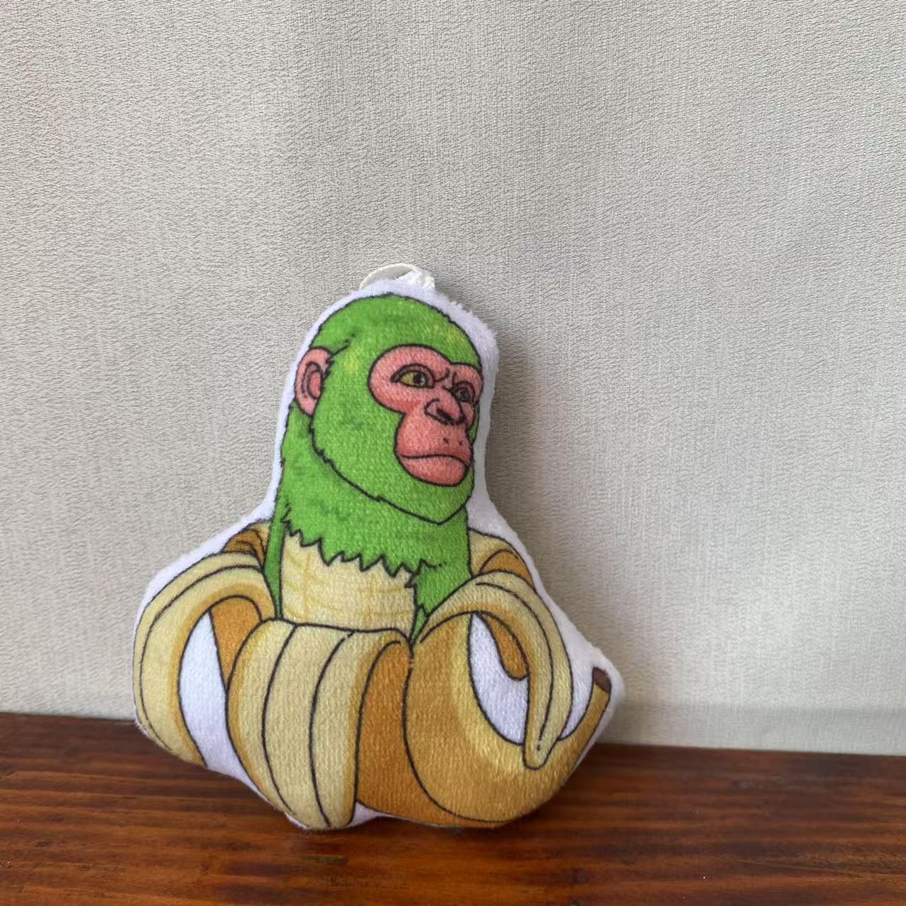 

Італійський Маразм Аль Тунг Тунг Сахур Тралалеро Тралала Плюшевий Брелок-Підвіска Green Yellow