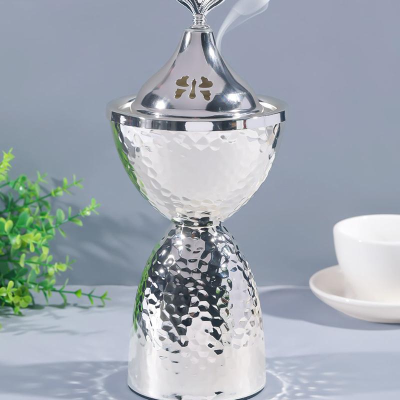 1PC Handicrafts Tabletop Metal Simplicity Iron Tea Rooms Incense Burner Elegant Heat-resistant Ornaments Stability