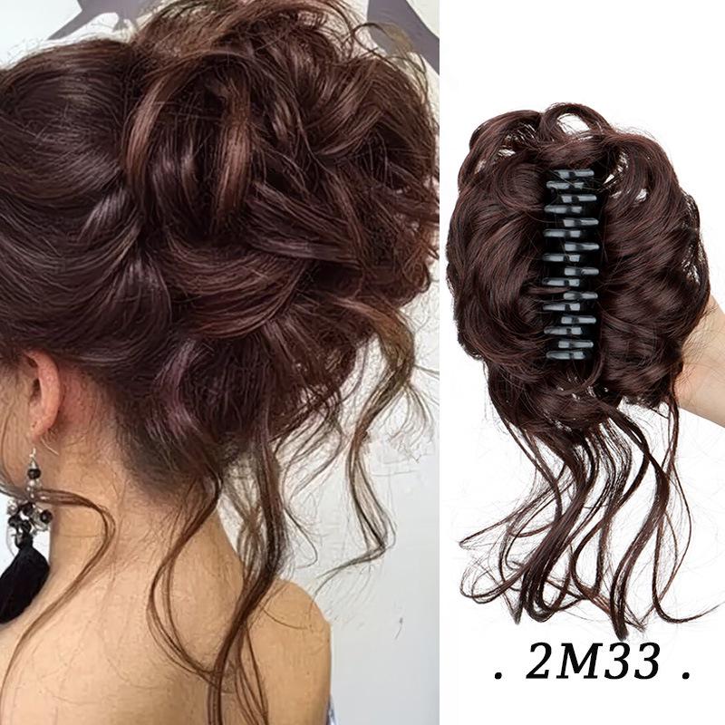 Multi-Color Long Tassel Hair Tie Clip with Fluffy Silk Flower Bud - Celebrity Style