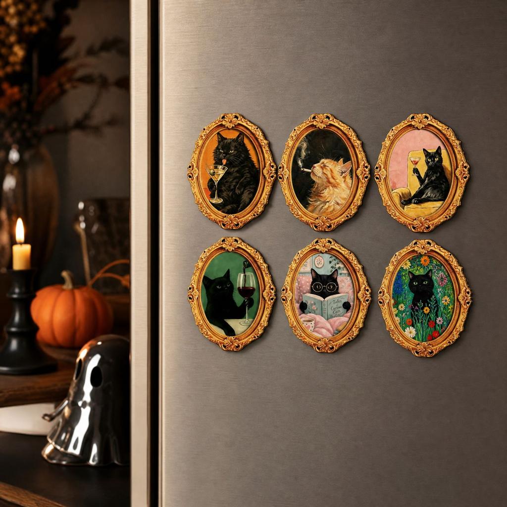 Halloween Refrigerator - Magnetic Fridge Decorative Sticker for Kitchen, Home, Party