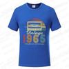 Unisex Vintage 1965 Print T-shirts for Unisex WoUnisex Birthday Vintage Letter Design Tshirt Short Sleeve Clothes Fashion Casual Tee Clothing