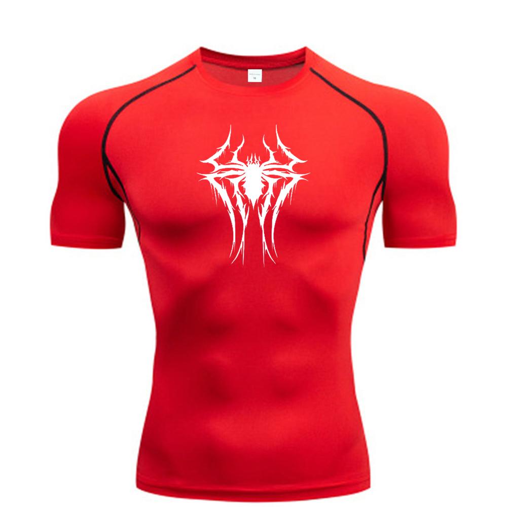 Tight Suit Short-sleeved High Elasticity Quick-drying T-shirt Running Workout Jogging Training Sports Top Trendy Sweat-Resistant Fitness Suit