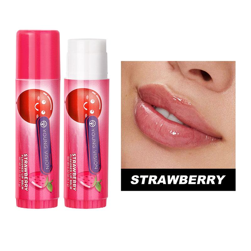Portable 5-color Fruit-flavored Lip Balm Moisturizing and Moisturizing Anti-drying and Cracking Lip Balm