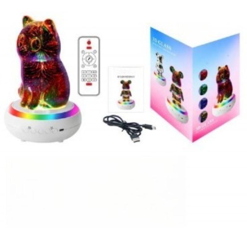 

Лампа-проектор звездного неба в форме кошки — это потрясающе! Сочетание красочных огней и 3D звуковых эффектов создает фантастичес 1pc
