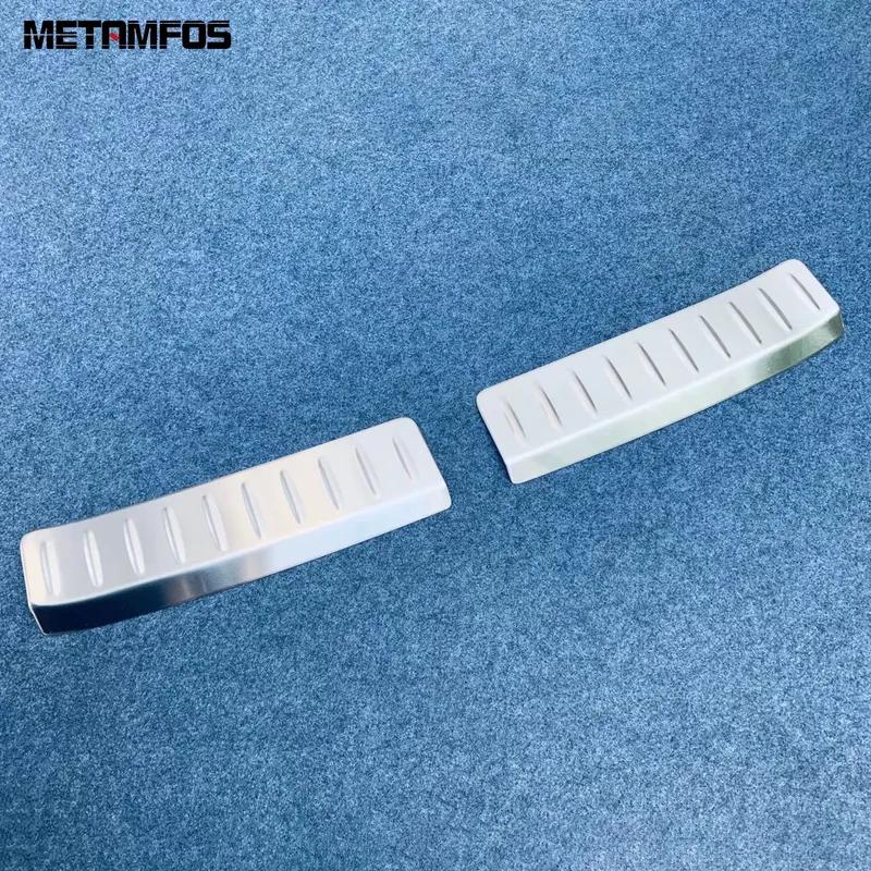 Accessories For Toyota Harrier Venza -2024 2025 Interior Rear Trunk Bumper Foot Plate Tailgate Door Sill Scuff Guard Plate