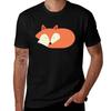 Sleeping Red Fox Tshirt Quick Dry Light Sports Tshirt