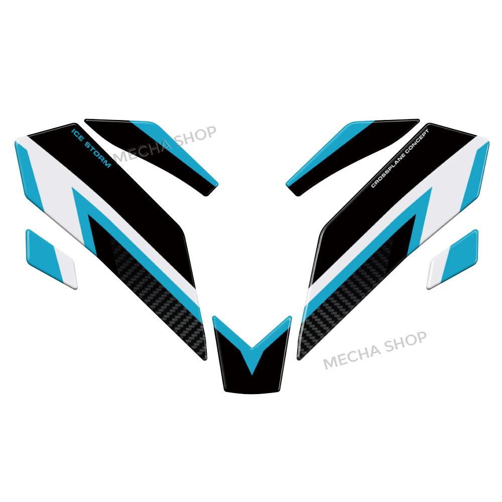 Motorcycle Fuel Tank Pad Stickers 3D Tank Protection Decals Waterproof For MT-07 MT 07 2025