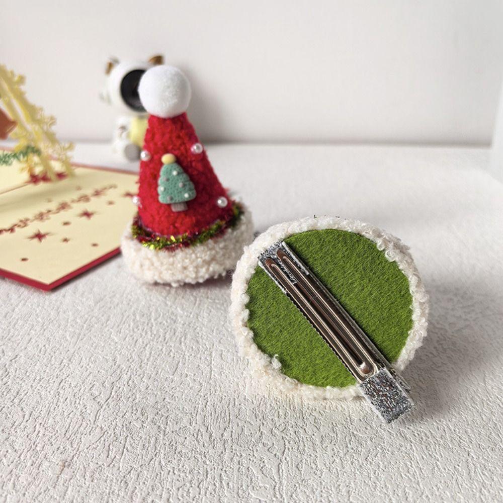 Bowknot Children Deer Antler Hair Clip Sequin Christmas Hat Headband Christmas Hat Hairpin  Girls