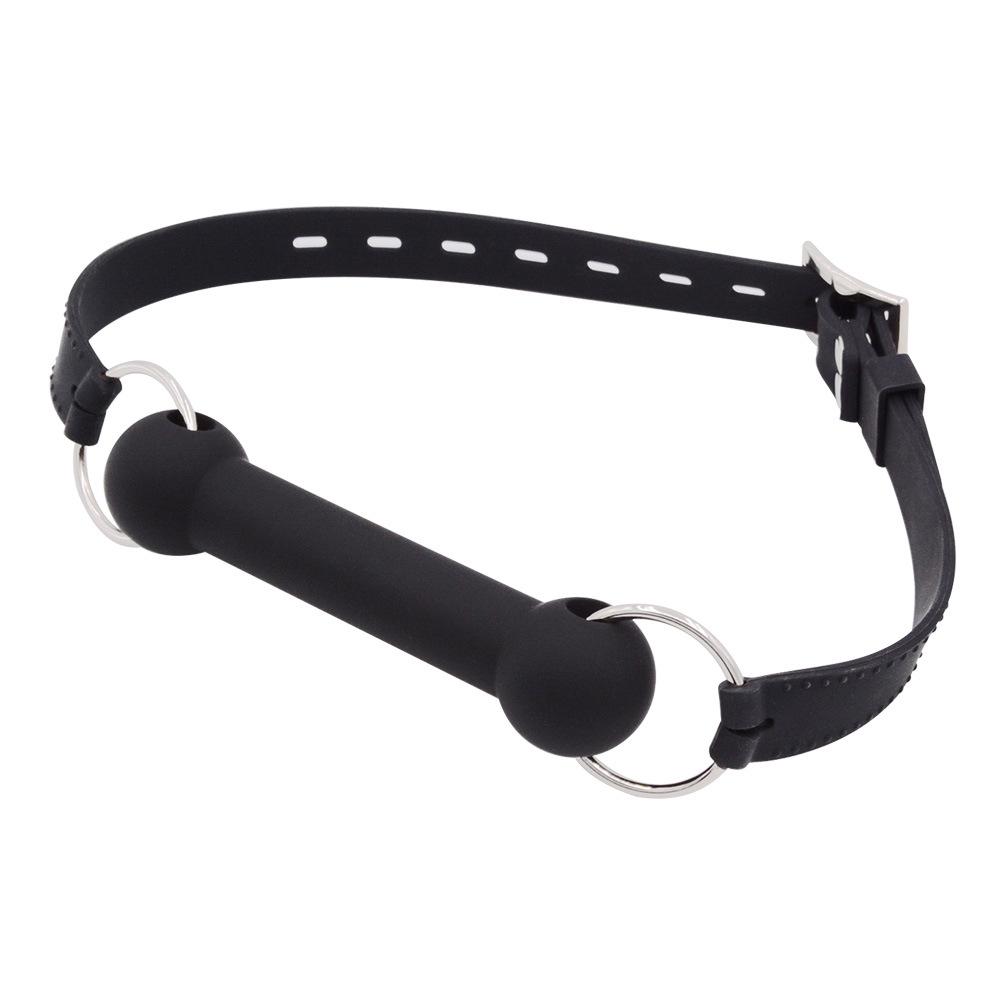 Adult One-Line Silicone Bar Bone Mouth Ball Ball Gag Dog Bone Mouth Tone Lesson Slave European and American Ball Gag Sex Toys