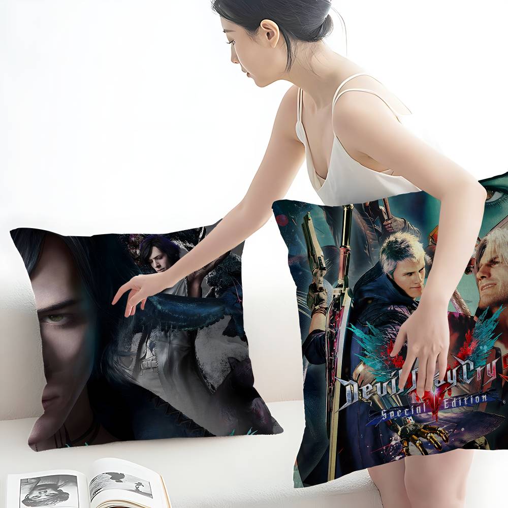 Devil May Cry Game Pillow Anime Pillow Sofa Bed Head Pillow Cover Cushion Cover 45x45 Cm Fashion