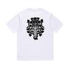 Nuove T-shirt Estive Streetwear Europee e Americane con Stampa di Lettere Graffiti in Puro Cotone da Uomo/Donna, Taglio Ampio, Manica Corta, per Coppie