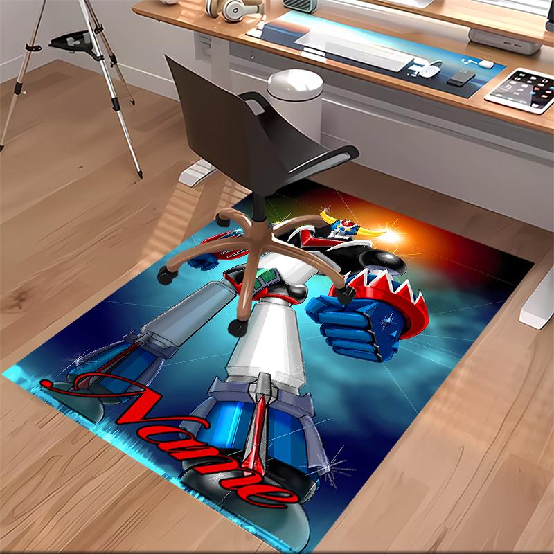 Custom personalization UFO Robo Grendizer Print Area Rug - Soft, Washable Non-Slip Indoor Mat,Living Room,Home&Office Decorative Rug