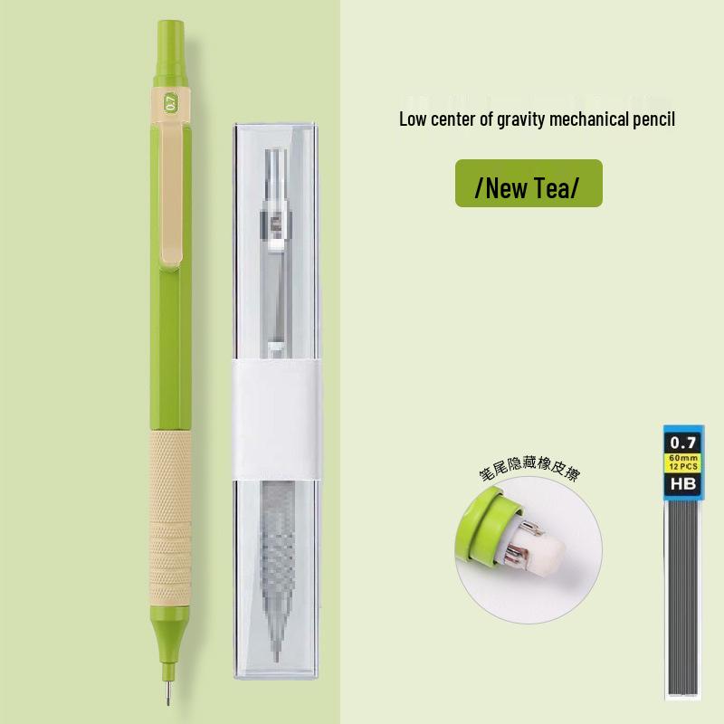 Professional Metal Mechanical Pencil, 0.5/0.7mm, Low Center Gravity, Weighted Feel, Continuous Lead Feed for Drawing & Painting.