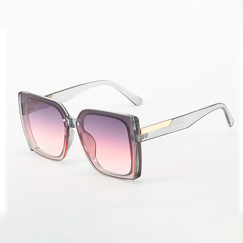 Fashionable Vibrant Square Shaped Sunglasses For Women Gradient Multi-Color Lenses Lightweight Durable Design For Women Glasses