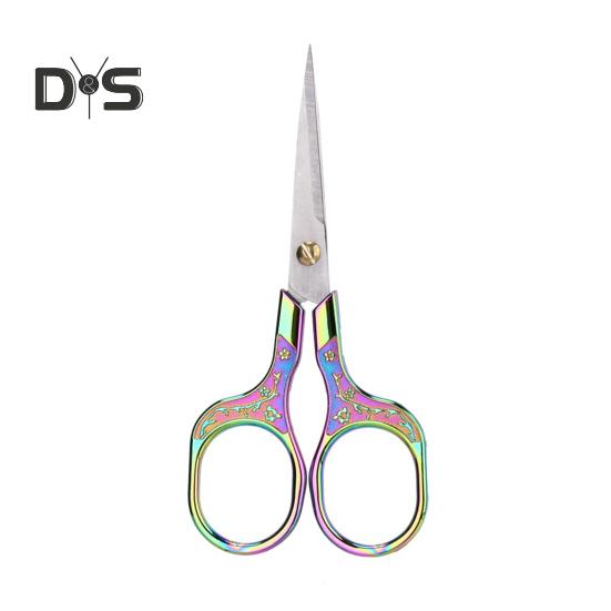 Vintage Chinese Style Sewing Scissors Heavy Duty Stainless Steel Sharp Blade Multipurpose Tailor Scissors DIY Embroidery Arts Crafts Crochet Yarn