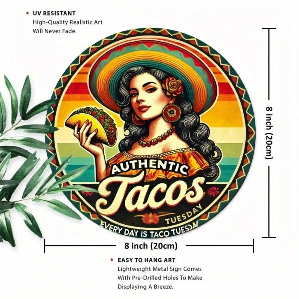 Metal Wall Art Tin Sign Home Decor 20x20cm