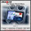 Pro Nissan March MICRA 2010-2015 Android autorádio Multimediální přehrávač Videa Navigace GPS Carplay Dotyková obrazovka Auto stereo Inteligentní systémy