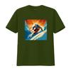 Telemark Skier T Shirt Retro Carving Vintage Adventure Skiing Ride Tele Long or S Vintage Washed Streetwear Comfortable