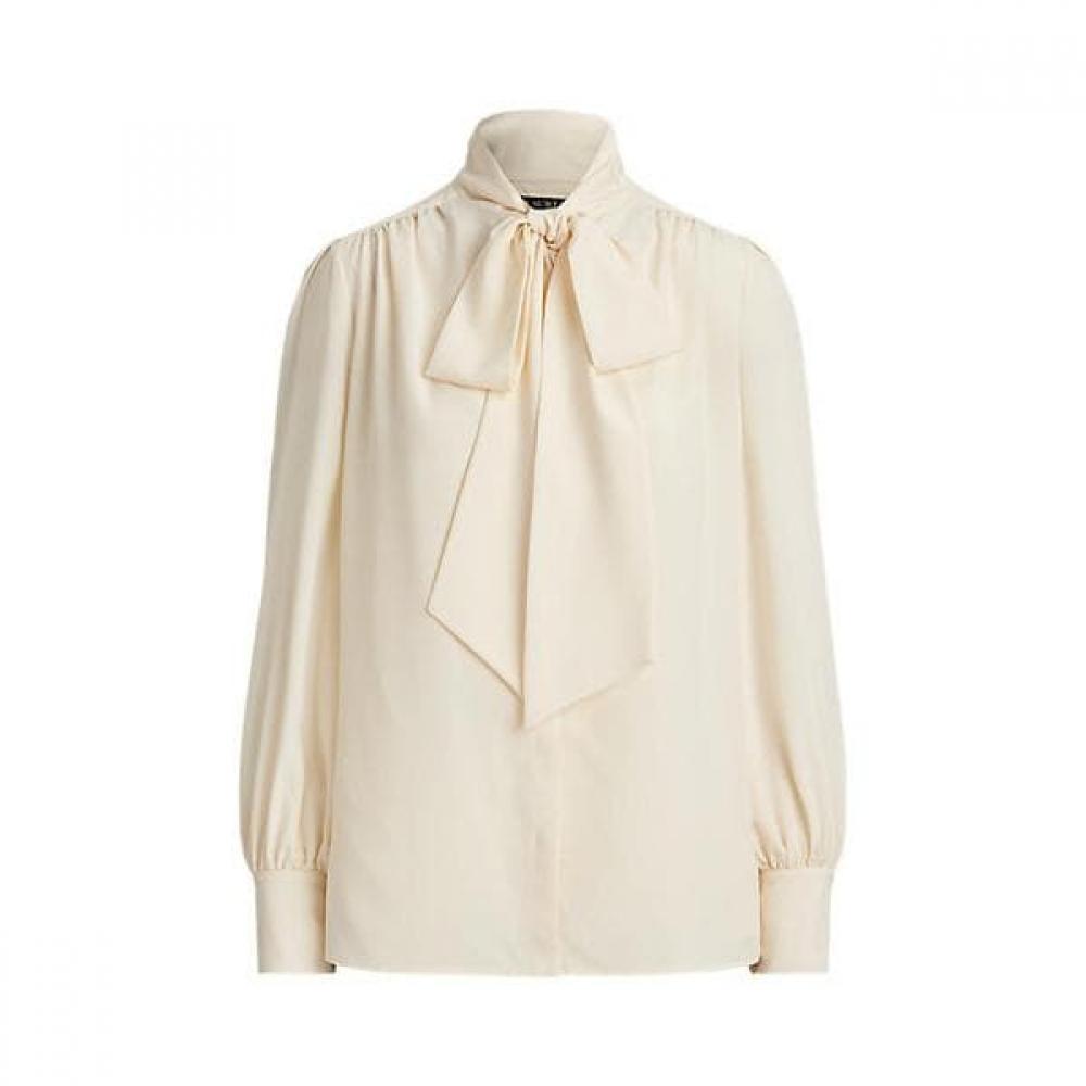 Lauren Ralph Lauren Jojet Tie Neck Blouse Wmlrshts6820531101
