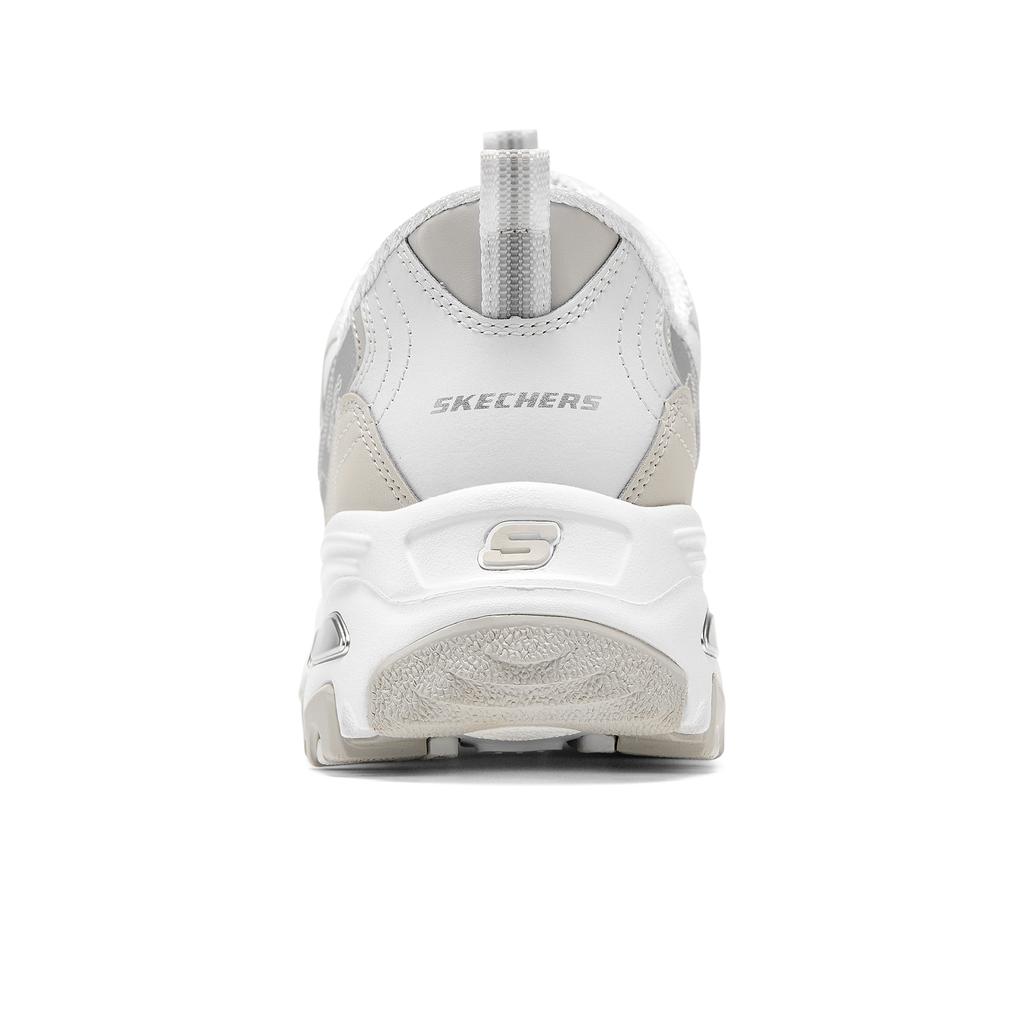Skechers DLites 1.0 Milk Tea Bear Trendy Low-Top Dad Sneakers Women Sneakers Gray White 150537-WSL