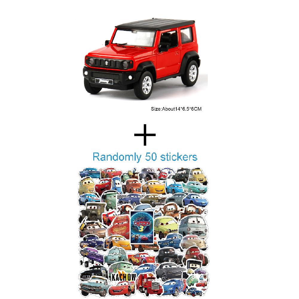 Échelle 1:26 Maquette de Voiture Jouet Suzuki Jimny Son et Lumière de Simulation Pull Back Alliage Moulé Sous Pression Véhicules Tout-Terrain Jouets de Décoration pour Enfants