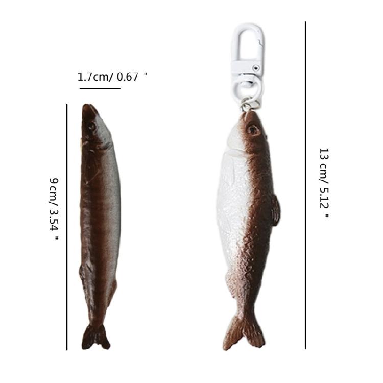 Simulated Salted Fish Hairpin Hair Clip Headwear Headdress Creative Keychain