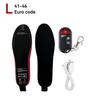 USB Rechargeable Heated Insoles for Winter Skiing - Three-Level Heating Foot Warmers
