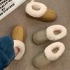 Snow Boots Thick-soled Autumn and Winter New Fleece Thickened Warm Cold-resistant Fluffy Shoes Short Tube Fashion Go Out Versatile Cotton Shoes