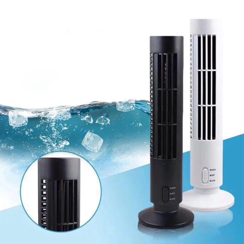 For Creative Mini USB Vertical Bladeless Air Conditioner Handheld Portable Coole