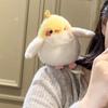 Cartoon Birds Plush Toys Pendant Keychain Simulation Parrot Bird Nest Plush Keyring Anime Cute Girl Kawaii Standing Shoulder Pet