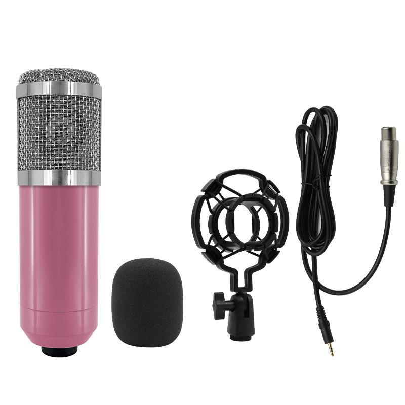 BM800 Kondensatormikrofon Set mit V8 Soundkarte & USB Mikrofonarm für Live-Streaming