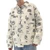 Vans Full Print Single-Breasted Long Sleeve Jacket Men Outerwear Off-White VN0A5H8K7DS
