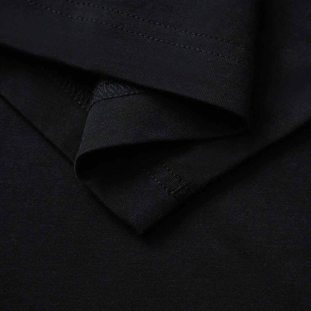 Li-Ning Minimalist Solid Color Pullover Comfortable Fashion Short Sleeve Casual Sports Suit Unisex suit Black AHSV161-2+YKSV115-1